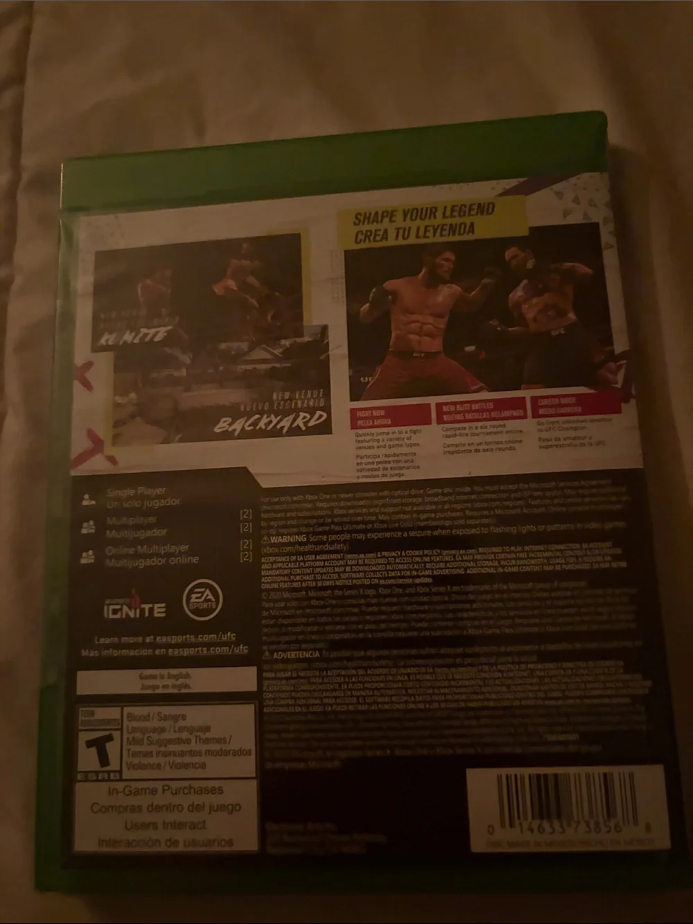 UFC 4 Xbox One - Black/White Cover